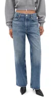 Agolde Low Slung Baggy Jeans Selection In Blue