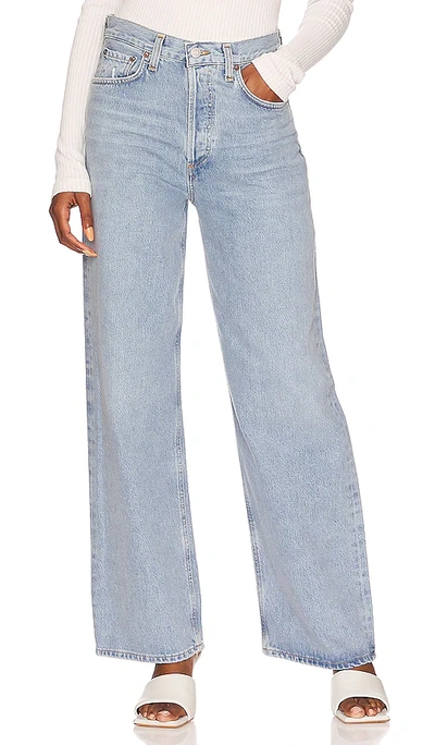 Agolde Low Slung Baggy Jeans In Void