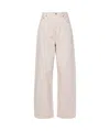 Agolde Low Slung Baggy Low-rise Straight-leg Jeans In Nude