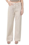 Agolde Womens Tusk Low Slung Wide-leg Mid-rise Recycled-denim Jeans In Tusk