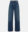 Agolde Low Slung Baggy Wide-leg Jeans In Blue