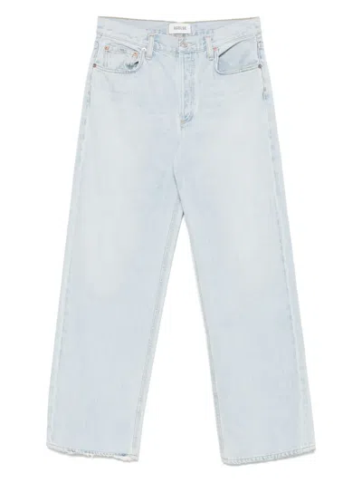 Agolde Low Slung Jeans In Blue