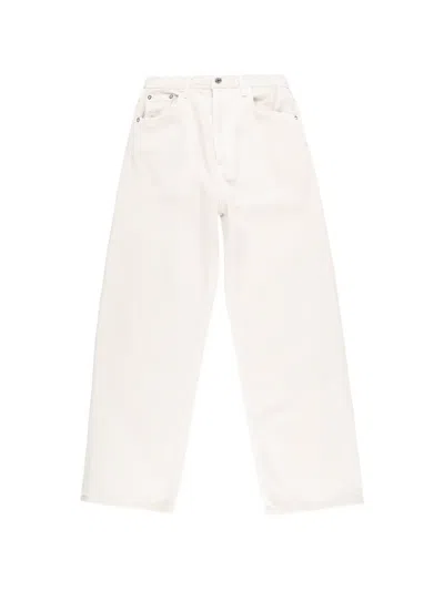 Agolde Low Slung Jeans In White