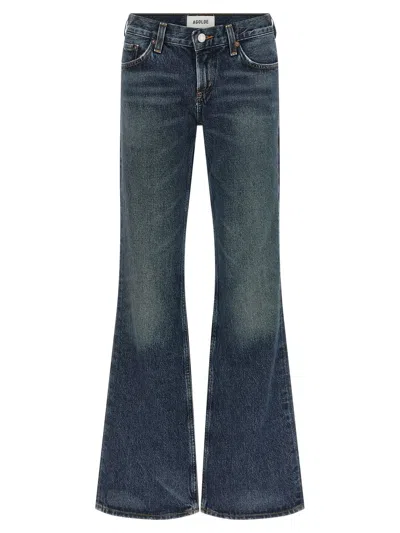 Agolde 'low-rise Boot' Jeans In Blue