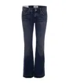 Agolde Jeans Low Rise Boot Combination In Blue