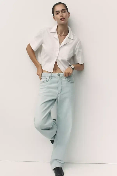 Agolde Low-rise Loose Jeans In Blue