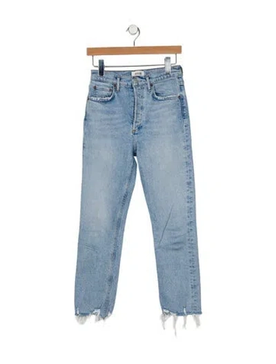 Pre-owned Agolde Low-rise Skinny Leg Jeans In Blue