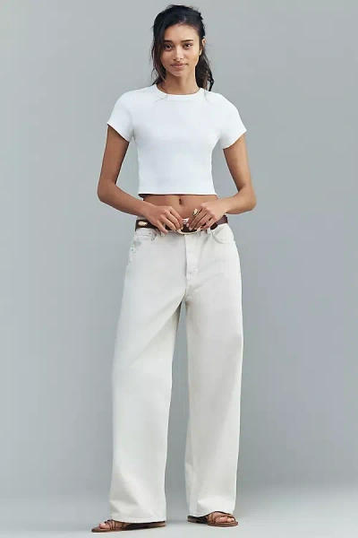 Agolde Low-slung Baggy High-rise Jeans In Neutral
