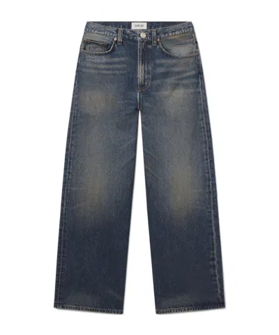 Agolde Luka Jeans In Washed Dark Indigo Denim In Blue