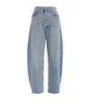 Agolde 90s Pinch Waist Straight-leg High-rise Organic Denim Jeans In Blue