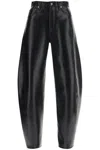 Agolde Luna Pieced Cotton Denim Jeans In Detox (black)