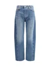 Agolde Luna Curved Leg Jeans In Blue