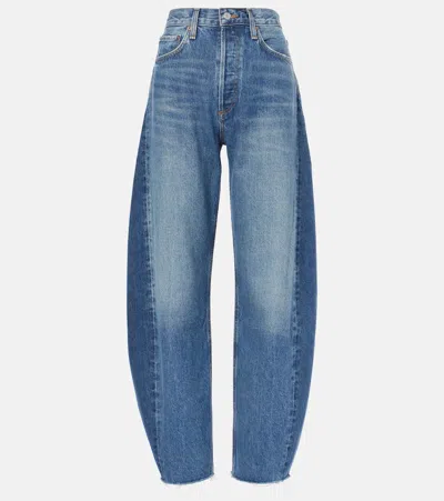 AGOLDE LUNA HIGH-RISE BARREL-LEG JEANS