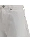 Agolde White Luna Pieced Jeans In Element