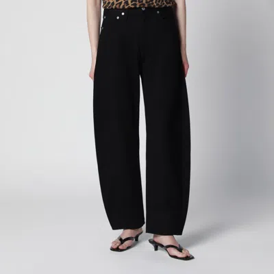 Agolde Luna Jeans In Black Cover Denim