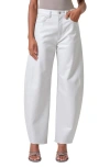 Agolde Luna Pieced Cotton Denim Baggy Jeans In Wisp