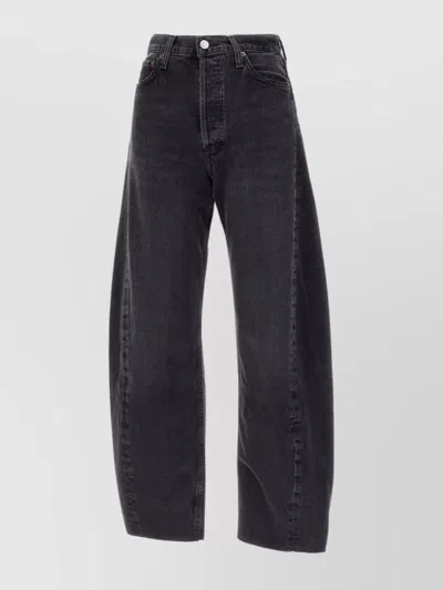 Agolde Luna Pieced High Waist Organic Cotton Trousers