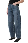 Agolde Luna High Rise Pieced Bowed Jeans In Control In Control