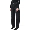 Agolde Luna Pieced High Waist Raw Hem Organic Cotton Barrel Jeans In Possess