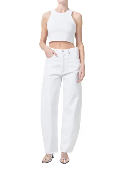 Agolde Luna Pieced Jean In White