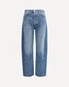 Agolde Luna Piece High Waist Raw Hem Barrel Jeans