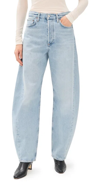 Agolde Luna Pieced Jeans Addition In Blue
