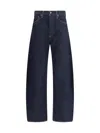 Agolde Luna Pieced Taper Jeans High Waist Color Rinse In Black