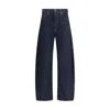 Agolde Luna Pieced Taper Jeans High Waist Color Rinse In Blue