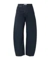 Agolde Luna Pieced Tapered Jeans In Blue