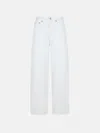 Agolde 'luna' White Cotton Jeans In White