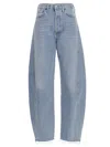 Agolde 'lune Pieced' Jeans In Blue