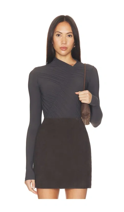 Agolde Lupin Bodysuit In Carob