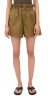Agolde Lydia Shorts Khaki