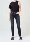 Agolde Merrel Mid-rise Straight Jeans In Grey