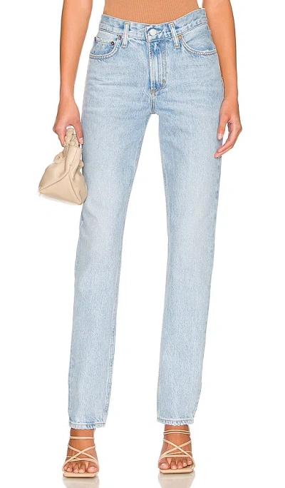 Agolde Lyle Low Rise Slim In Blue