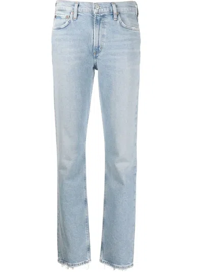 Agolde Lyle Pinch Waist Jeans In Animal Print