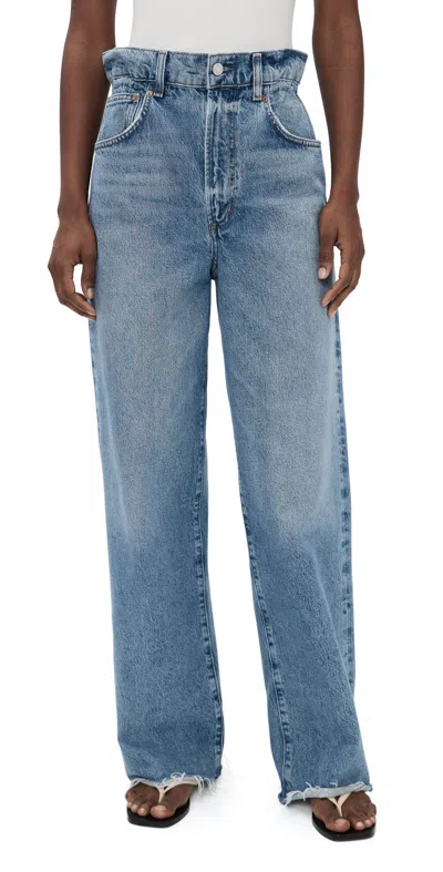 Agolde Lyonne Jeans Outbreak In Blue
