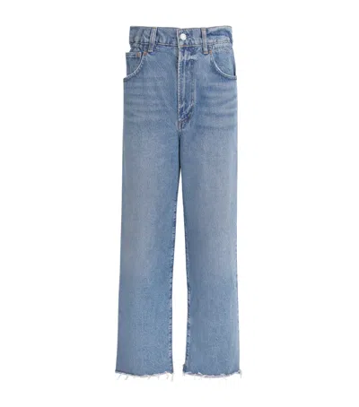 Agolde Lyonne Wide-leg Jeans In Blue