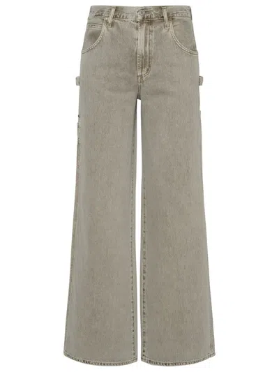 Agolde Magda Jeans In Gray Cotton In Grey