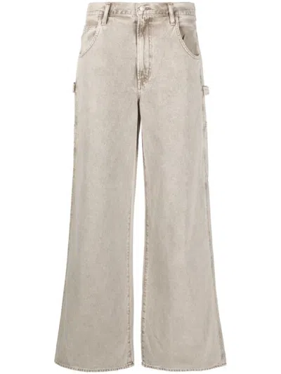 AGOLDE AGOLDE MAGDA WIDE-LEG DENIM JEANS