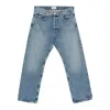 Agolde Magnus Button Jeans In Blue