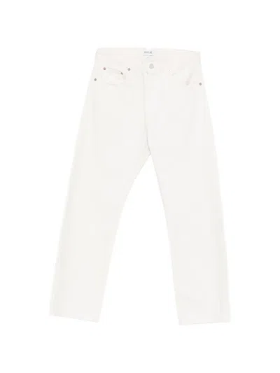 Agolde Magnus Cotton Jeans In White