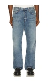 Agolde Magnus Button Jeans In Blue