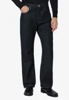 Agolde Dark Blue Regular Jeans Men In Black