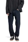Agolde Regenerated Denim Straight Leg Trousers In Black