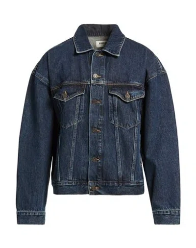 Agolde Man Denim Outerwear Blue Size M Recycled Cotton