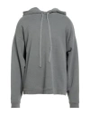 Agolde Man Sweatshirt Grey Size L Cotton, Polyester In Gray