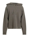 Agolde Man Sweatshirt Military Green Size L Cotton, Polyester In Brown