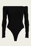 Agolde Maren Bodysuit In Black In Black