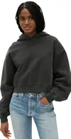 Agolde Mari Cropped Hoodie Marker In Marker
